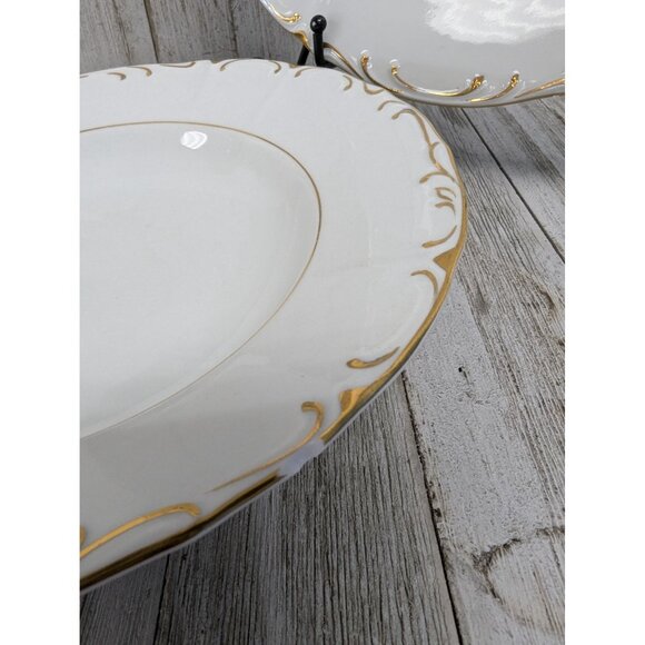 Vintage BOHEMIAN Fine China Set of 3 Soup Bowls Czechoslovakia BOH53 - Picture 5 of 7